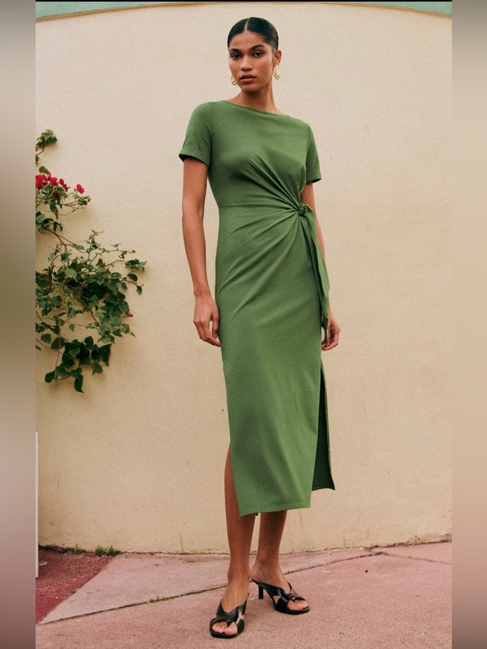 Sezane Pippa Dress - lime green - Medium